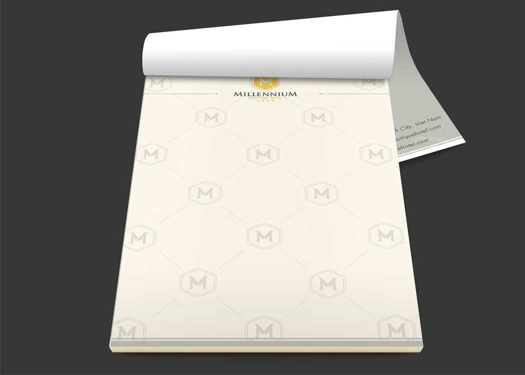 MILLENIUM - Thiết kế nhận diện thương hiệu khách sạn 4 sao Millenium Boutique Hotel